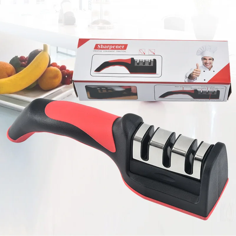 Manual Kitchen Knife Accessories Sharpening Tools Ceramic Kitchen Knife Sharpener