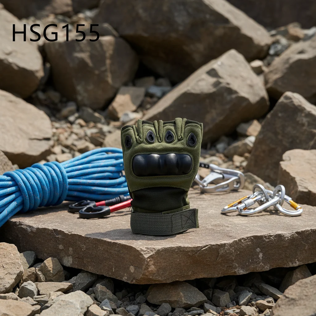 ZYF,Mountain Marching Reinforced Thumb Green Combat Gloves Wilderness Survival Impact Resistant Tactical Gear Gloves HSG155