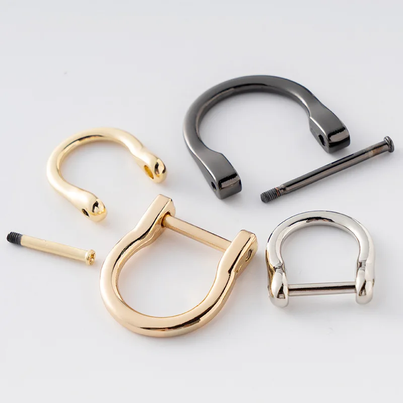 Source 16mm Metal D Ring Buckles Handbag Strap Belt Horseshoe Buckle on  m.