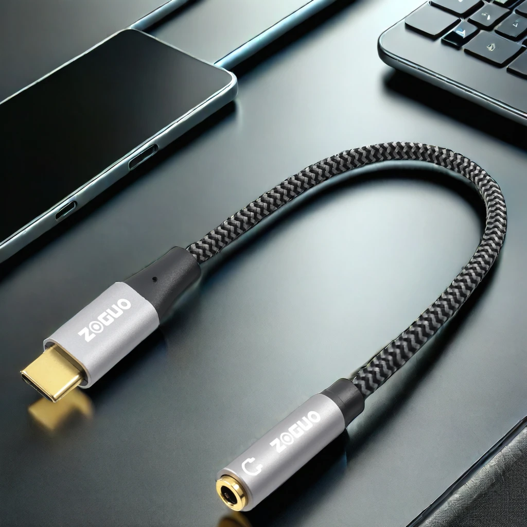 USB CM to 3.5mmF HIFI Stereo Sound Adapter/Converter 5m PVC Jacket Cable for Smartphone Laptop Tablet Car Video System Speaker