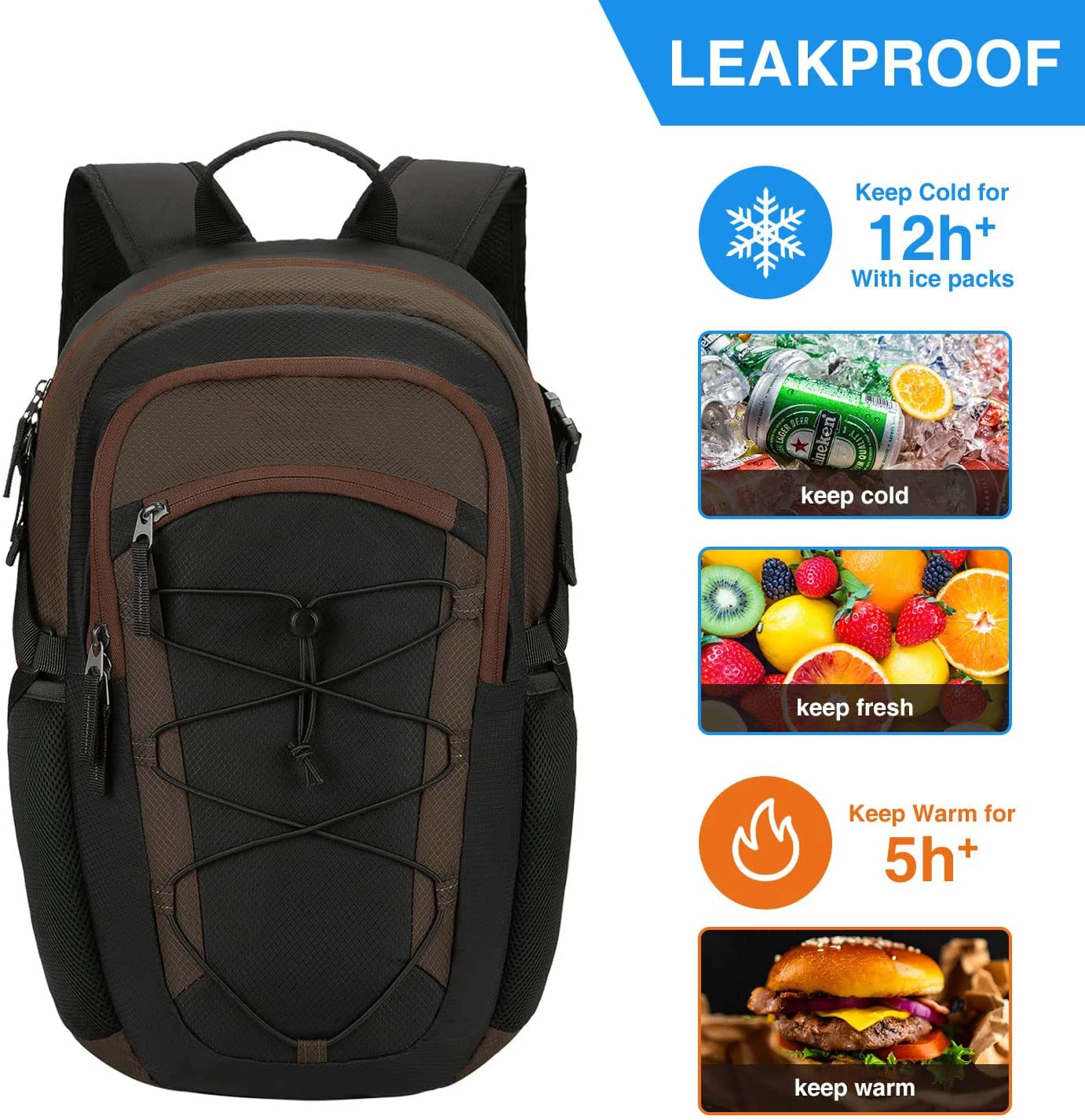 Insulated Cooler Backpack/wholesale Waterproof Insulated Backpack Cooler/peva Lining Insulated