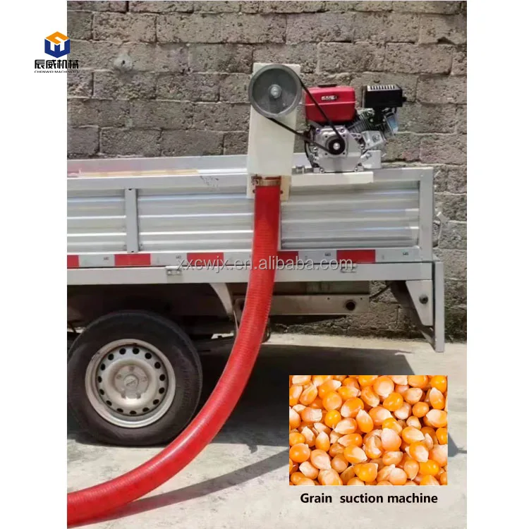 Hose Pipe Unloading Rice Husk Corn Grain Flexible Auger Screw Conveyor Sand Bean Seed Suction Machine