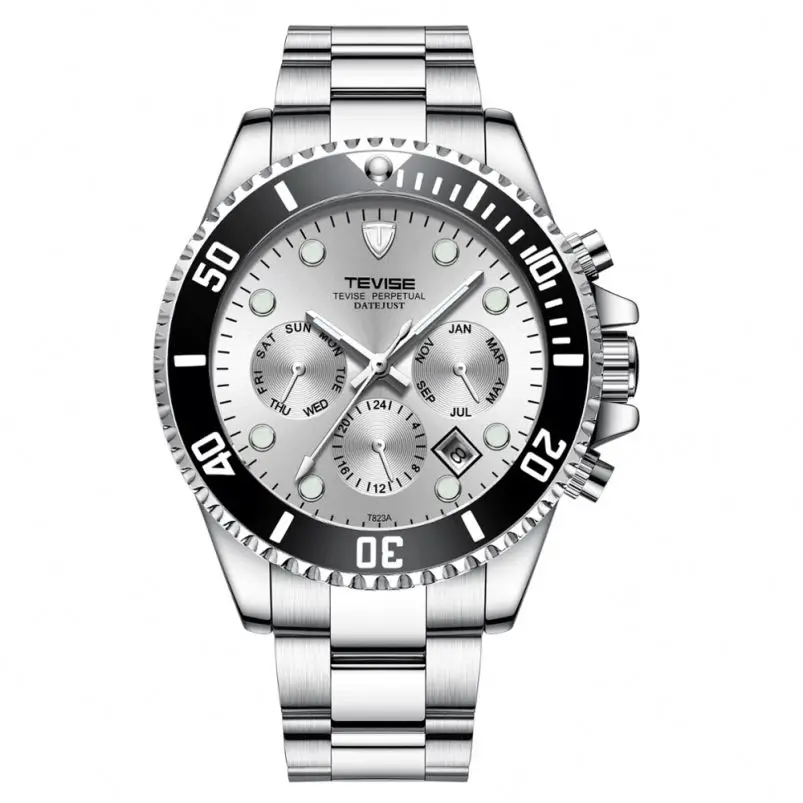 TEVISE T823a Luminous Mechanical Watch Factory Oem  Hot Selling Calendar 23 Hours Automatic Luxury Mens Watch for Sale