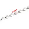 Silver 3.8mm