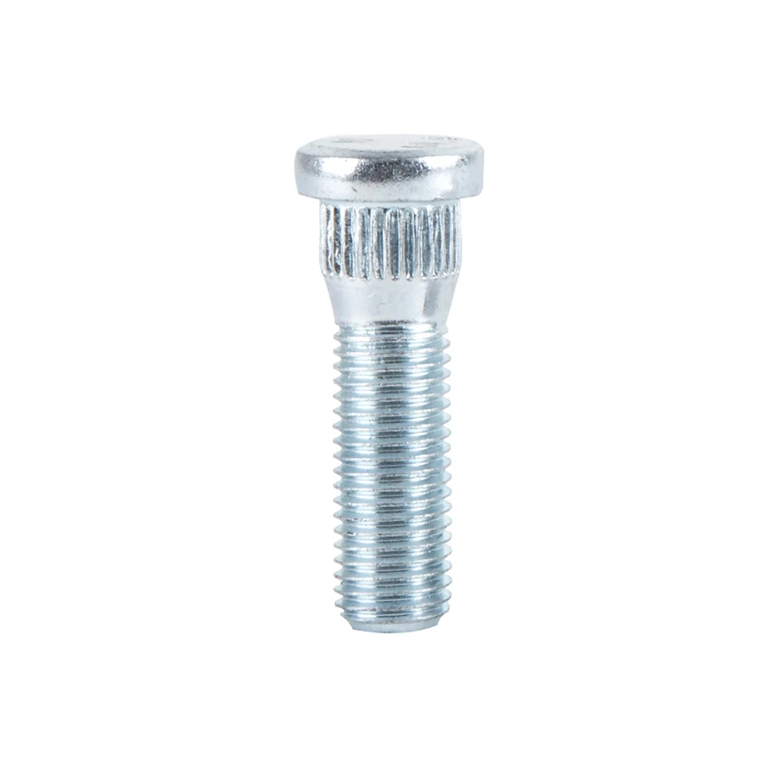 Wheelsky Popular Knurl Chromated Wheel Studs Hex Lug Bolts Nuts