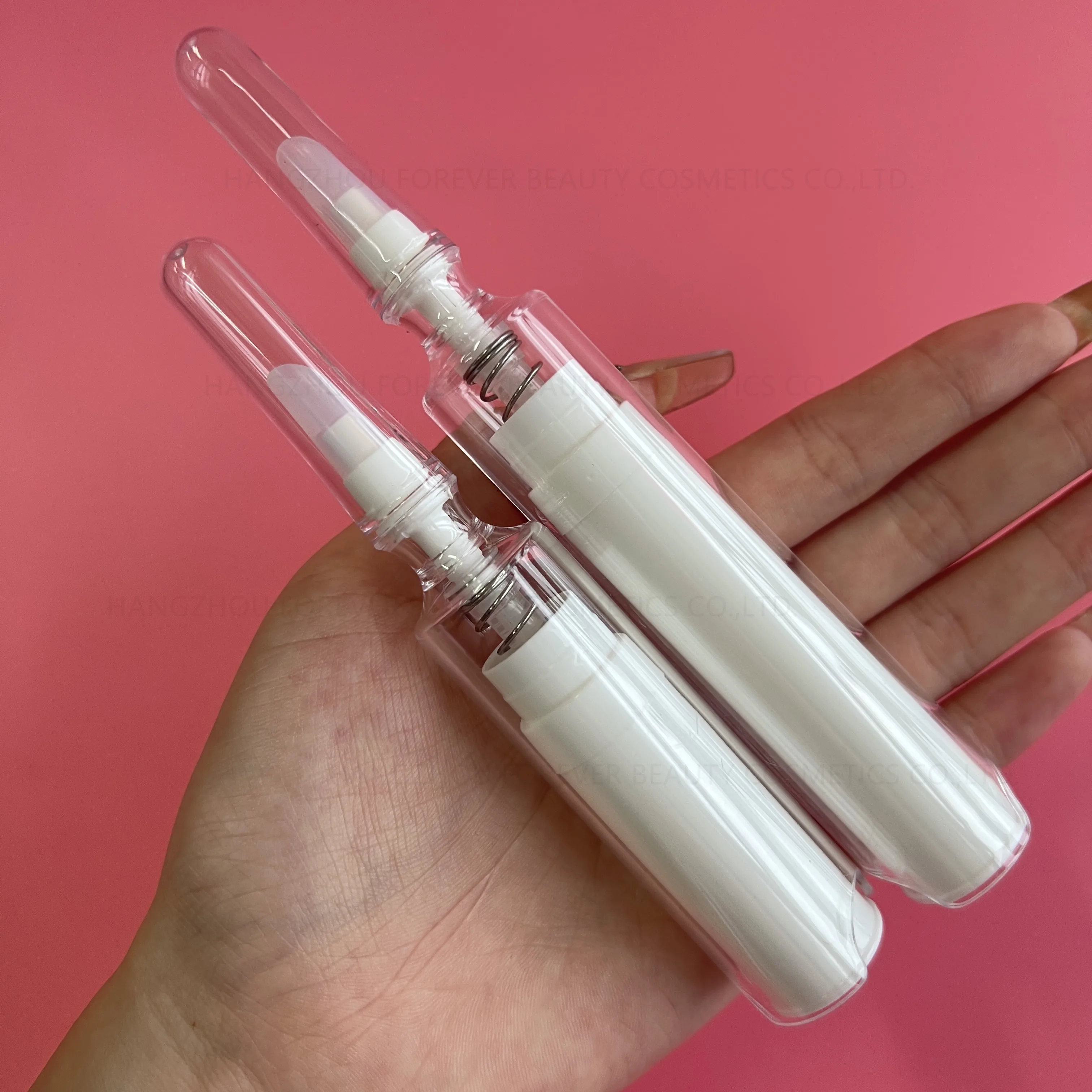 Hyaluronic Acid Syringe Shape Container Intense White Injection Lip Plumper Private Label