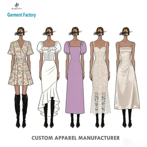 Clothing Manufacturer ODM OEM Custom High Quality Private Label Solid Color Cotton Linen Long Modest Maxi Dresses Women Casual