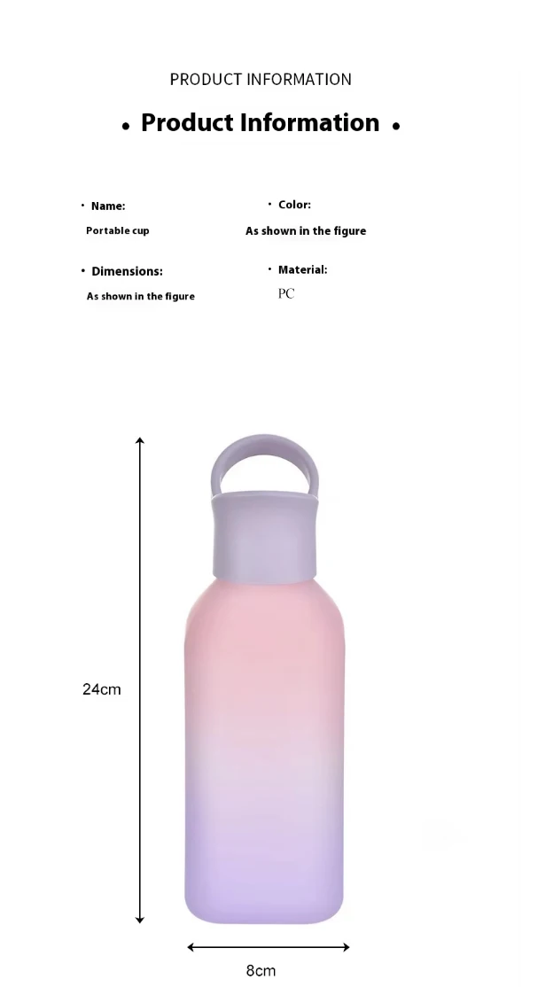 32oz Gradient Color Tritan PET Sports Water Bottle BPA-Free Modern Coated Direct Drinking Sports Water Bottle