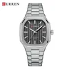 5 Silver Case Black Dial