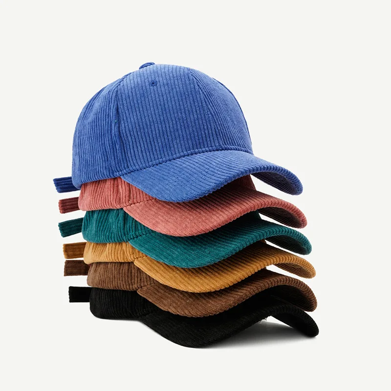 Wholesale Corduroy Blank Plain Baseball Cap,6 Panel Baseball Cap ...