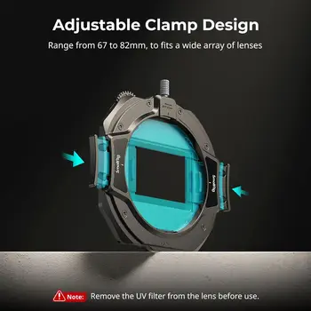 SmallRig Matte Box with Adjustable Clamp From 67mm - 82mm, with Lens Hood, Top Flag, CPL 1 & 2 Filters, for DSLR Mirrorless detail image