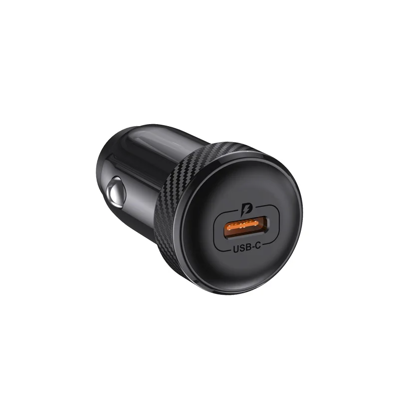 33W PD Type-C SCP 快速车载充电器 MINI PC 防火材料点烟器适配器 适用于 Android 手机