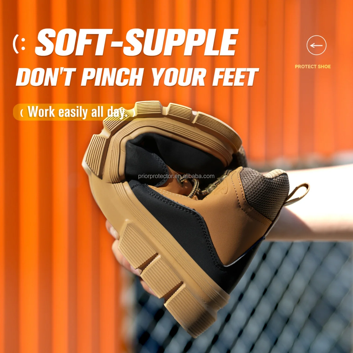 2026 Latest Ergonomic Nail Proof Mesh Lining Steel Toe Safety Shoes Trainers Anti Slip Hiking Construction Unisex Good Quality