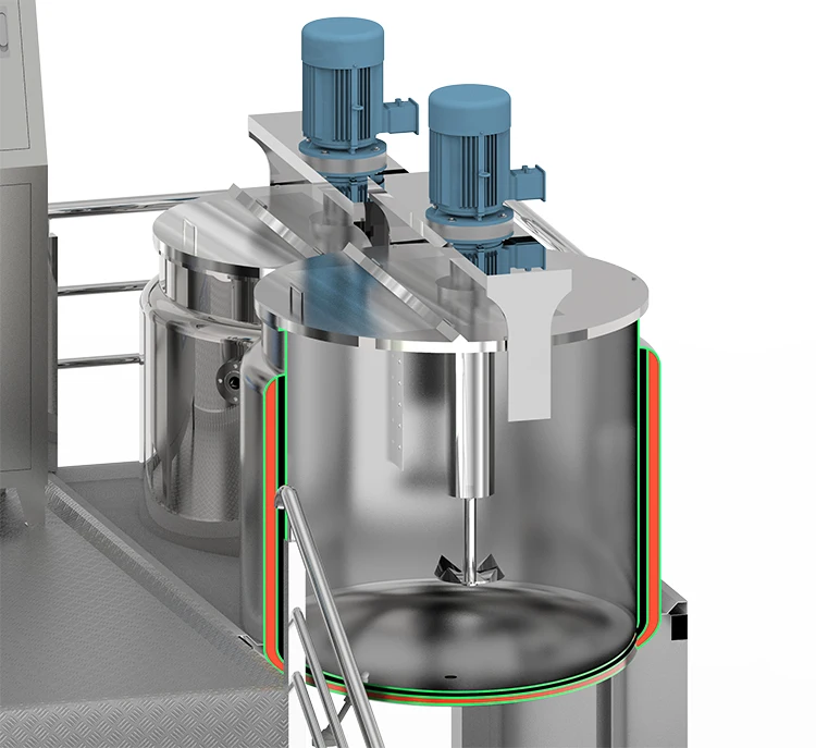 Высокоскоростной миксер Hone на 500 л вакуумная косметика эмульгирующий гомогенизатор оборудование для производства