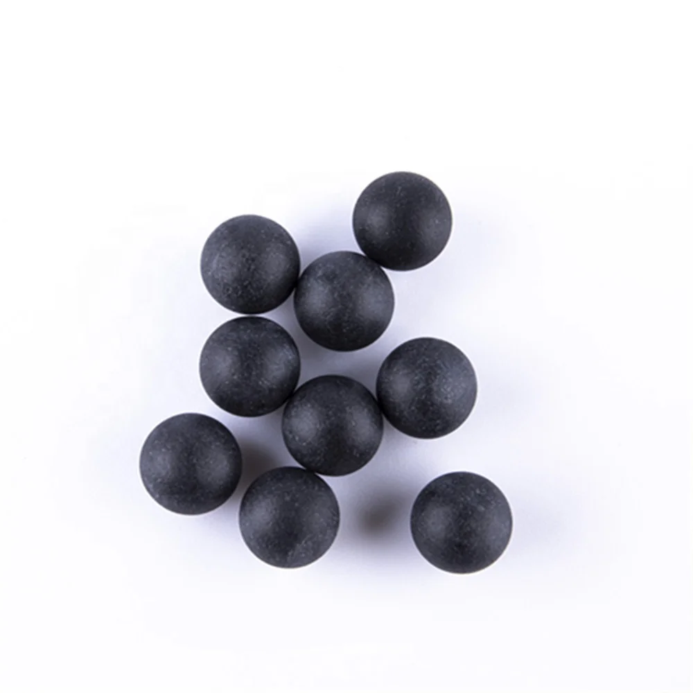 solid hard rubber ball