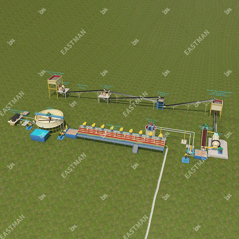 Graphite Ore Processing Production Equipment Graphite Flotation Concentrator Plant