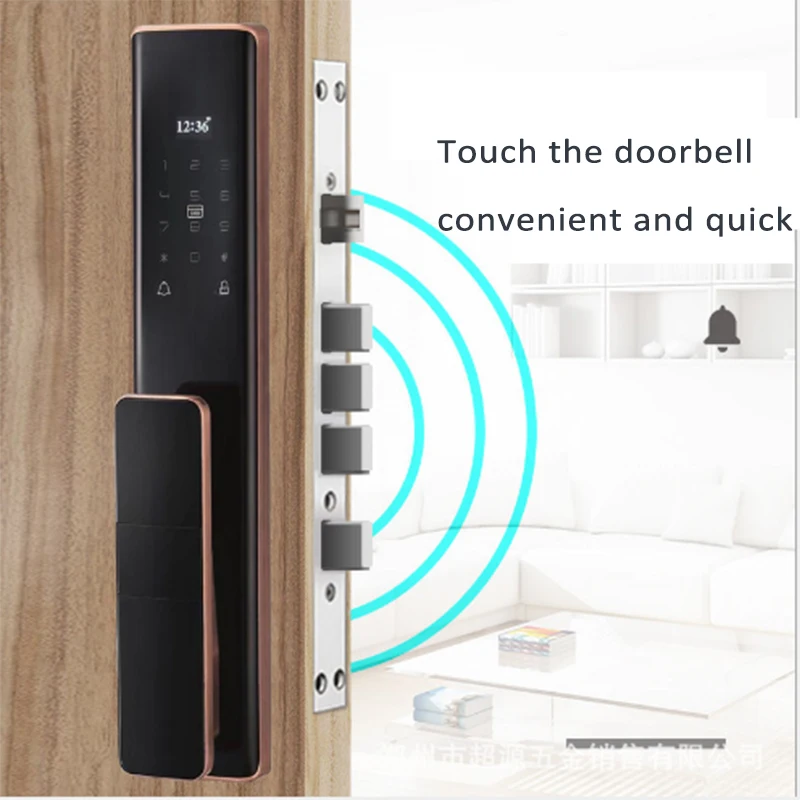 Automatic S912 Smart Locks Tuya Smart Wifi Electronic Door Lock Fingerprint Password Keyless Card Smart Wifi Digital Door Lock