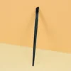 Black sickle-shaped medium eyeliner brush-plastic handle