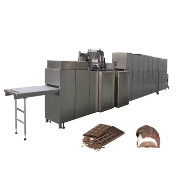 Q111-510 Chocolate making Machine/fully Automatic one-shot Chocolate Moulding Machine/filling Chocolate