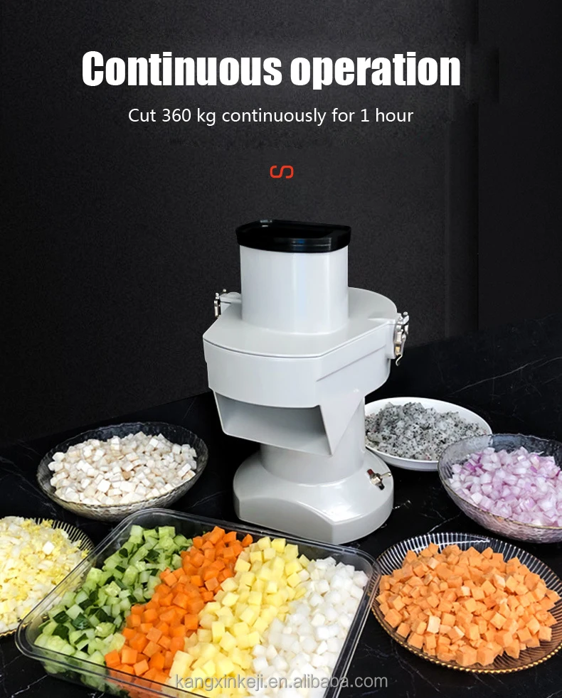 Commercial Small Potato Chopper Automatic Vegetable Cutter Mini Tomato Slicer Pineapple Shredder Machine
