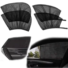 Wholesale Universal 2 Pack Breathable Mesh Car Rear Side Window Shade car side window curtain sunshade