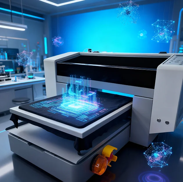 Manufacturer A3 DTG Printer for T-shirt Hoodie Printing with Eco Solvent Ink Direct-to-Garment Technology WiFi USB Connectivity