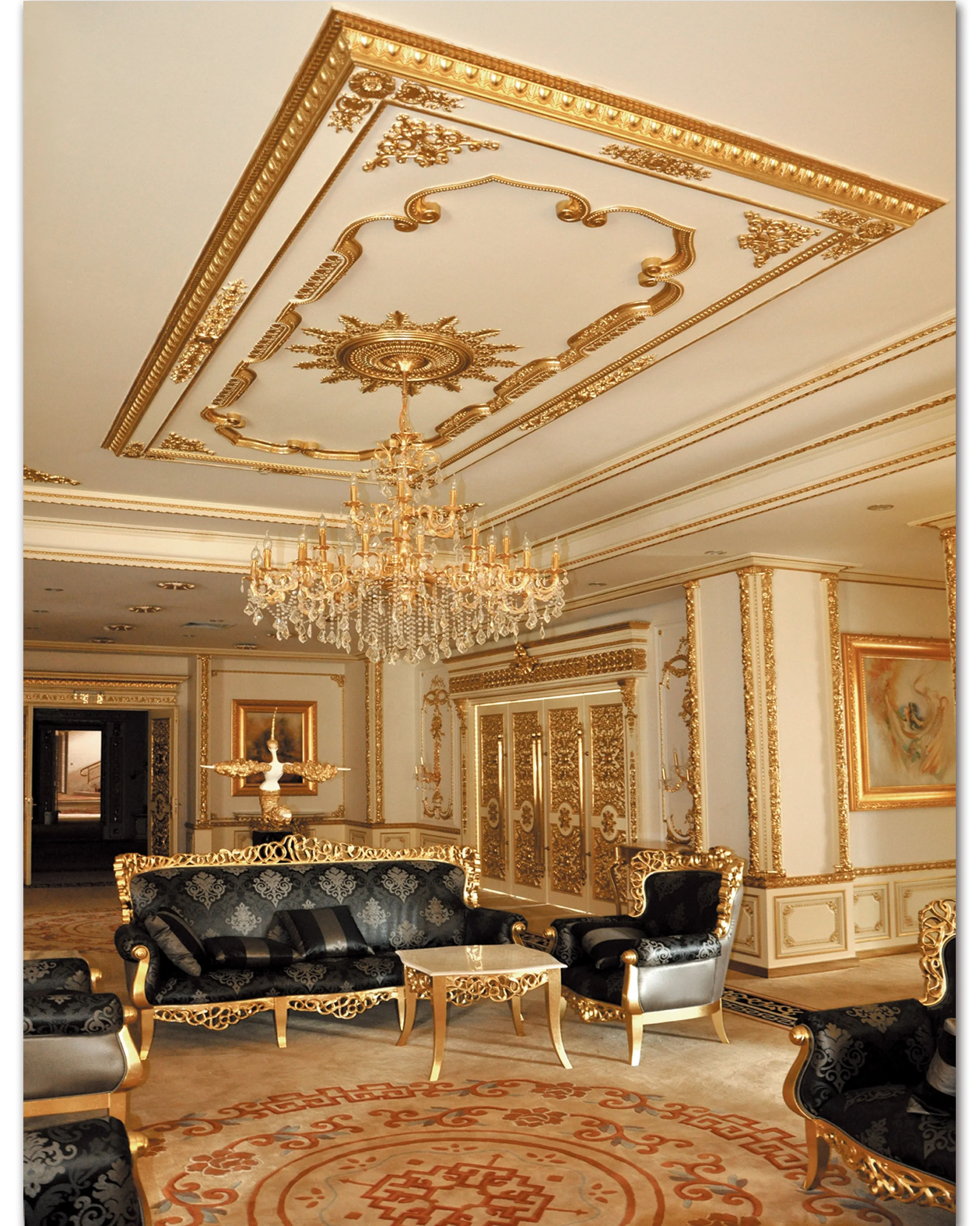 Banruo Rectangle Styrofoam Plastic Ceiling Tiles Panel Top Wall Board for Home Building Decoration