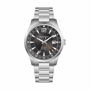 ODM Custom 42MM Stainless Steel Men's Professional Diver Automatic GMT Watches 20 Bar Water Resistant Dual Time Watch for Men
