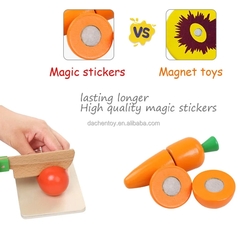 Juguetes Montessori Serie de Juguetes lijun Juego de Frutas y Verduras simulación de Cocina Juego clásico de Madera Regalos de educación temprana