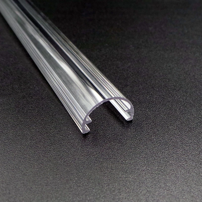 Plastic Extrusion Light Diffusion PC PMMA Acrylic Polycarbonate Half Round Diffuser Cover LED Strips Lamp Linear Covers