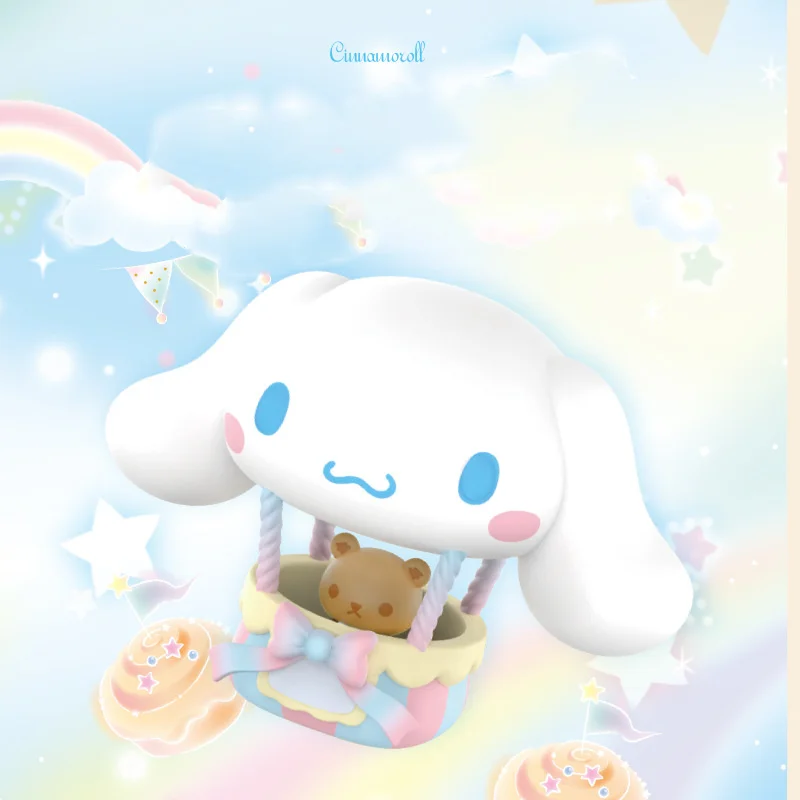 DHF474 Новое поступление, Sanrioed Cinnamoroll маленькая Райская серия, шкатулка для игр, игрушки для игры, декоративные украшения, фигурки