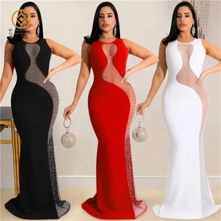 Vestidos Elegantes Con Espalda Descubierta Y Diamantes De Imitación Para  Mujer,Vestido De Noche Largo Sexy Para Fiesta,Novedad - Buy Vestido Largo Vestido  De Noche,Elegante Mujeres Sexy Vestidos De Fiesta,Nueva Moda Product on