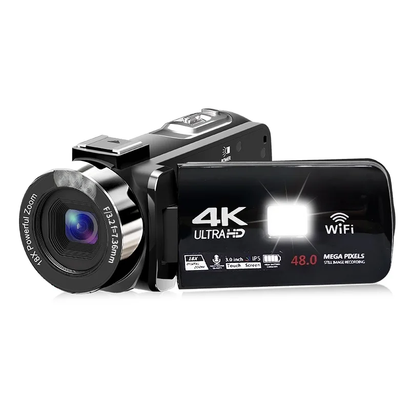 Two Way Audio and Video Camera Ordro 4K Camcorder 60Fps Vlog Camera 16K Dslr Camcorder Cinema Camera With Portable Case
