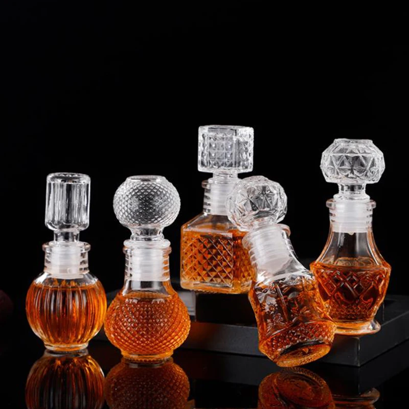 Fancy 50ml Whiskey Decanter Mini Brandy Vodka Glass Liquor Wine Spirit