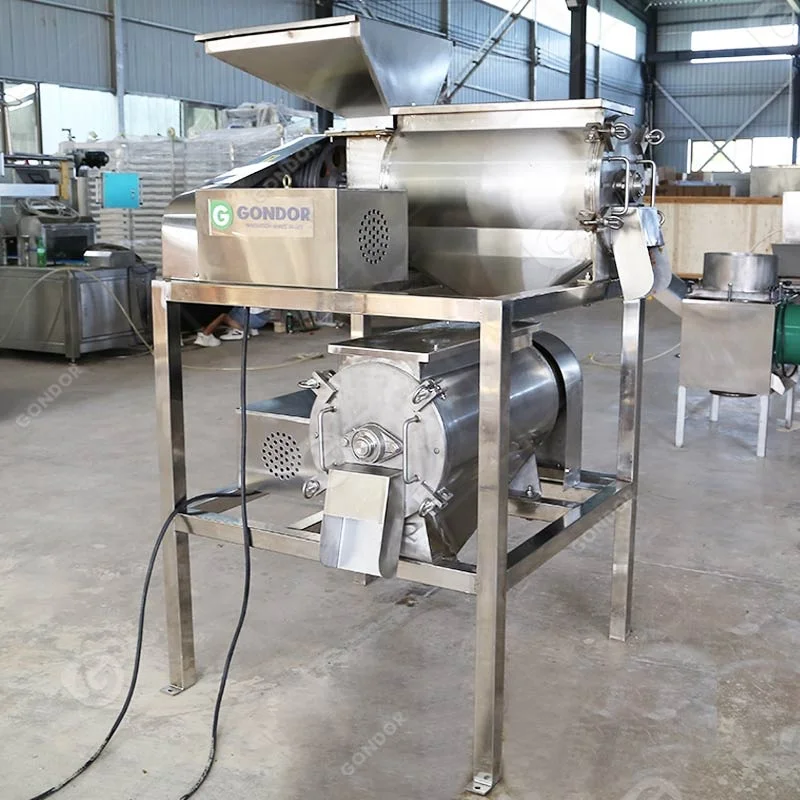 Soursop Grape Mango Fruit Destoner and Pulper Finisher Raspberry Guava Pulp Jam Make Apple Puree Machine