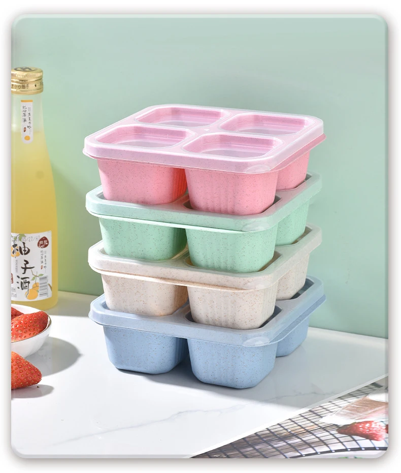 Ds2108 Lunchable Containers 4 Compartment Food Container For School ...