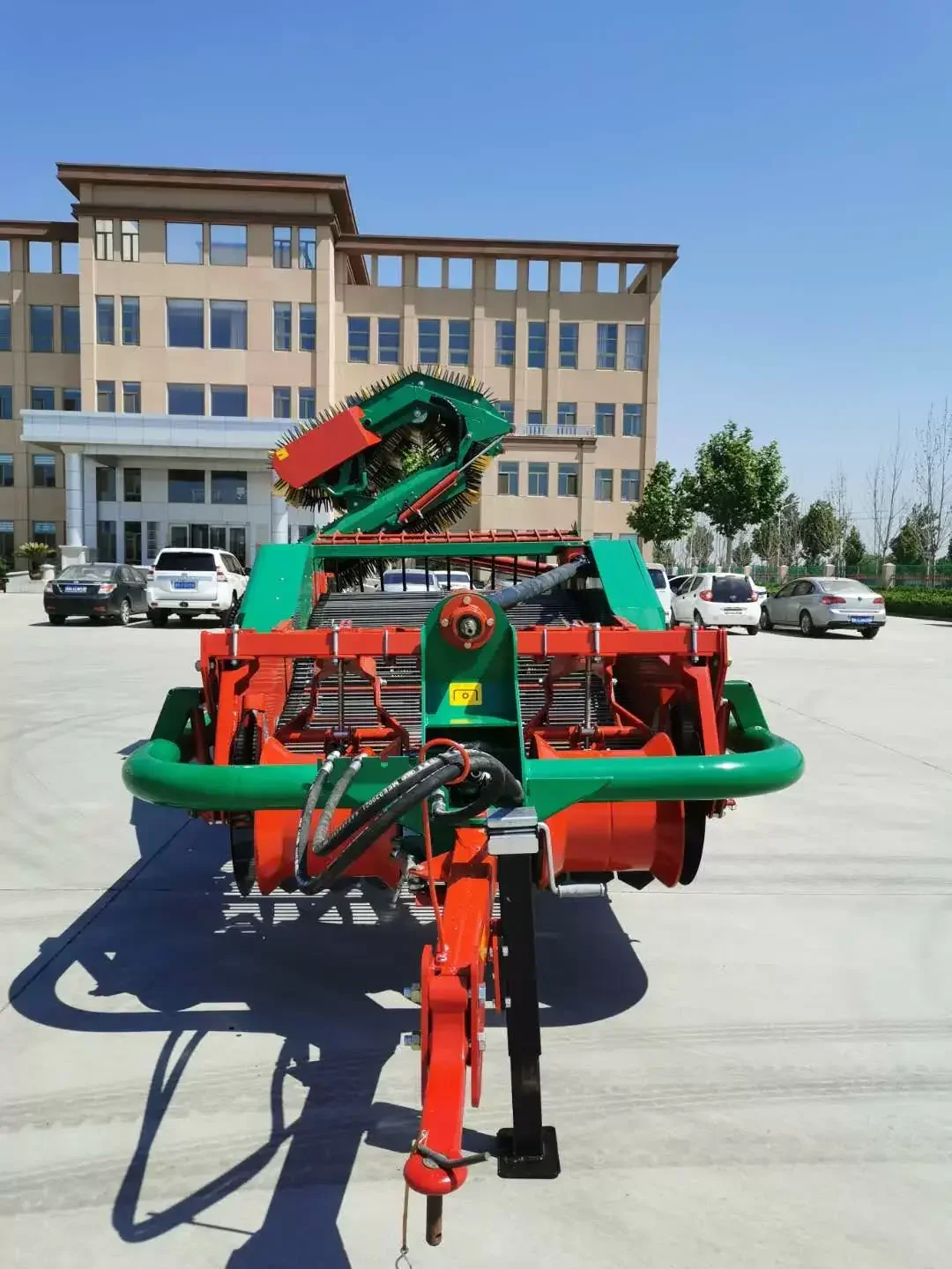 Low-Cost Mini Power Tiller with Potato Harvester Attachment  Tractor Compatible, Conveyor Belt & Blade Included