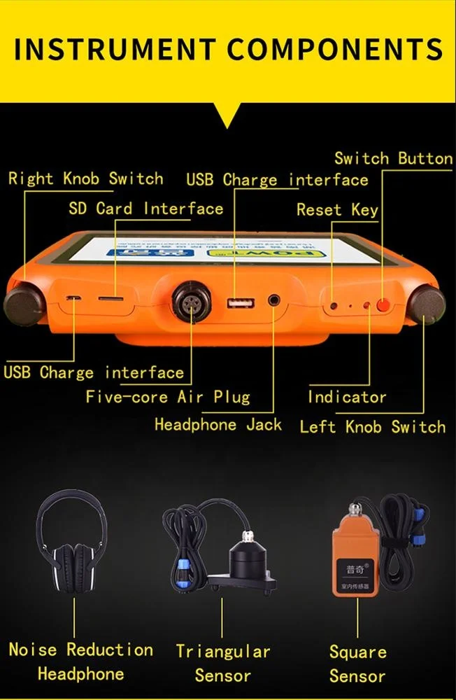 Household Double Probe Pipeline Leak Detector Water Leak Detection Equipment