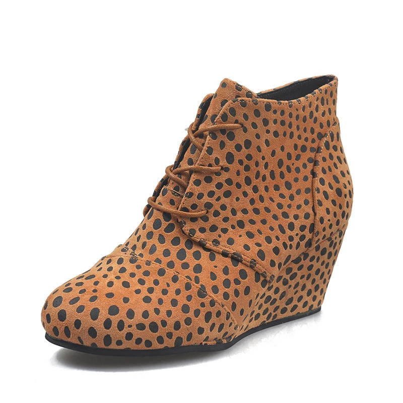 cheetah wedge boots