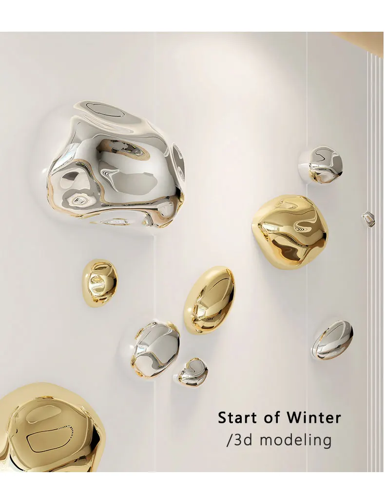 Metal Art Home Decoration Abstract Wall Hanging Accents Luxury Wall Home Decor Dining Room Wall Decoration