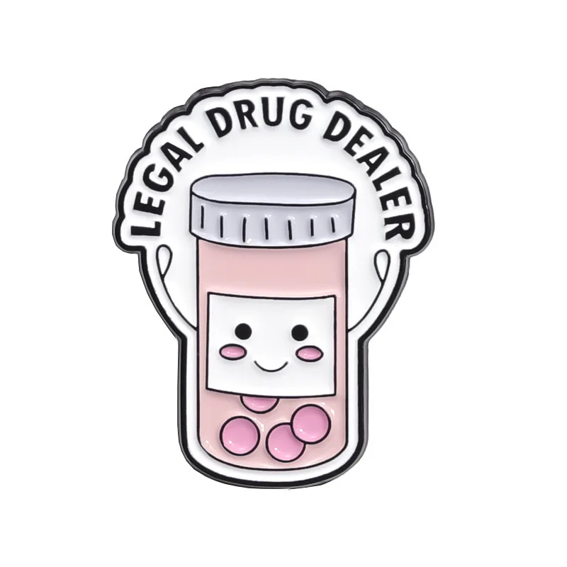 Cute Rx Sticker Cute Pharmacy-Themed Pink RX Brooch Pin - Wholesale Available