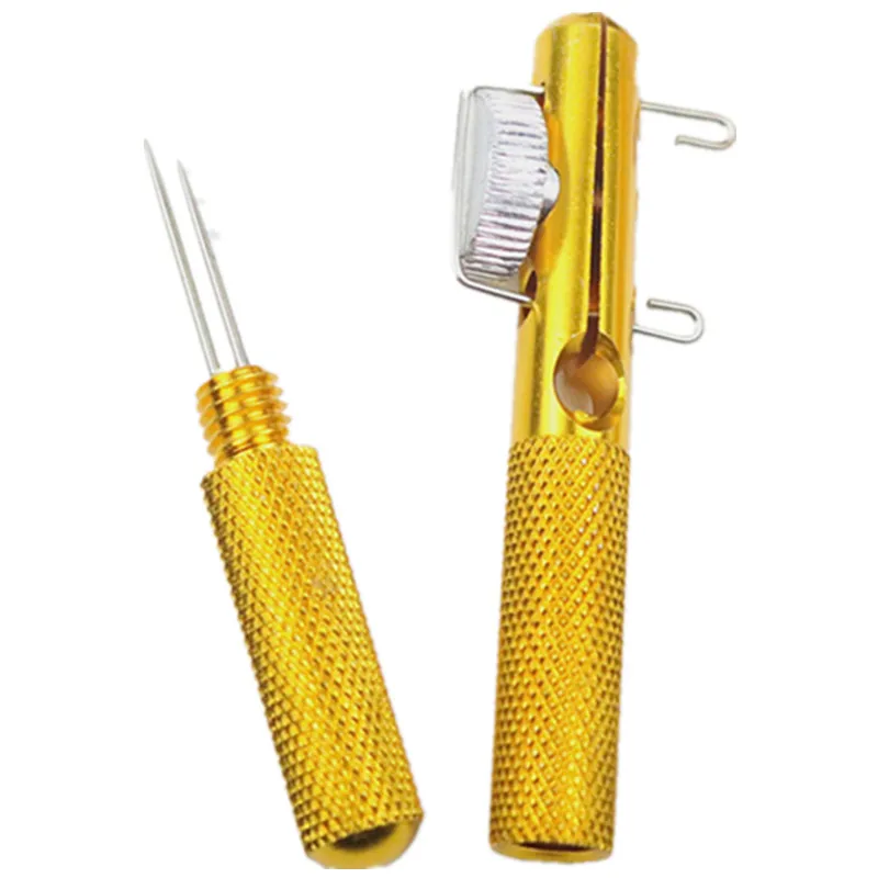 Aluminum Alloy Fishing Hook Tier - Double-Headed Needle Aluminum Alloy Fishing Hook Tier - Double-Headed Needle