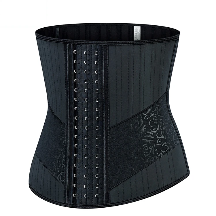 ZOYIAME Custom 25 Steel Bones Corset Women Latex Waist Trainer with High Compression Elastic Band