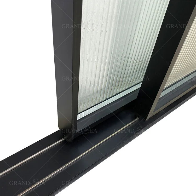 Свинцовая Защитная индивидуальная алюминиевая тонкая рама система Раздвижная стеклянная дверь для внутреннего дворика
