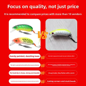 Crankbait Spinner Spoon Lure, Single Hook Minnow Freshwater Artificial Bait for Mandarin Fish & Jungle Perch – Metal Jig – view 5