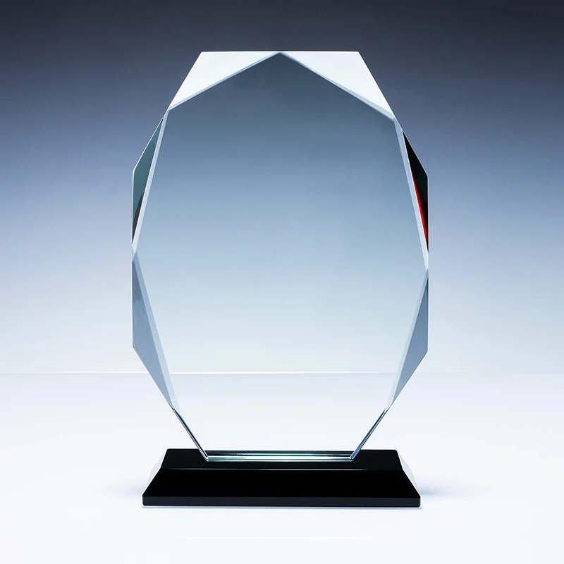 Commercial decoration custom blank crystal trophy Glass trophy