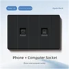 Tel and computer socket