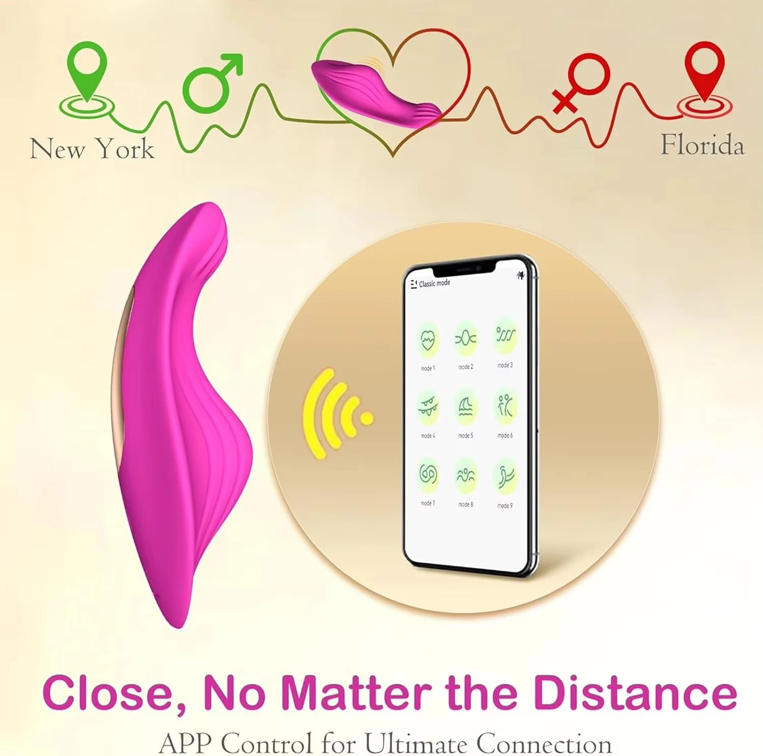 Medical-grade silicone wearable egg vibrator with USB charging cable