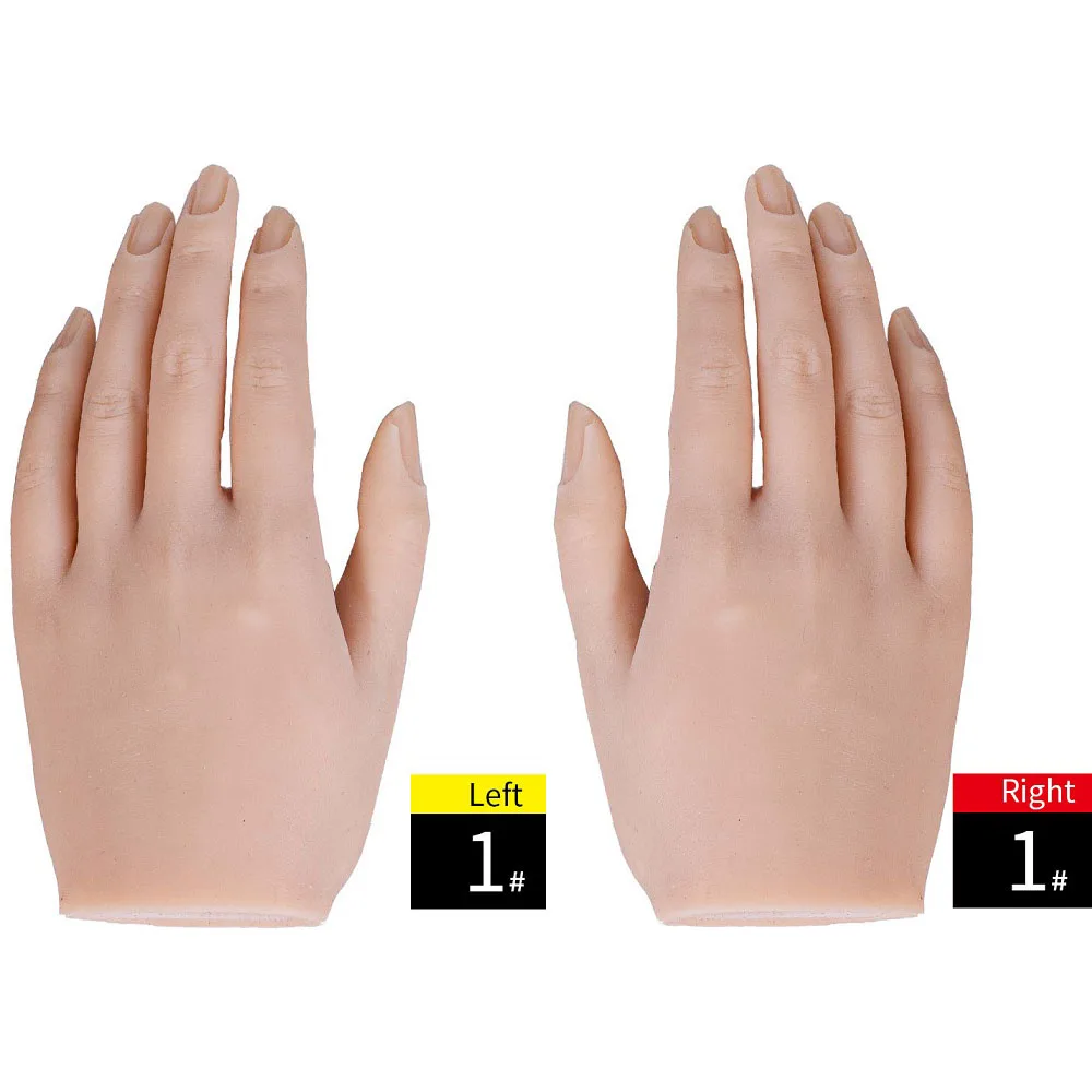 1pc Silicone Practice Hand For Nails Real Person Mold Mannequin Model | eBay