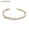 Pulsera de oro macizo de 18k con diamantes de laboratorio